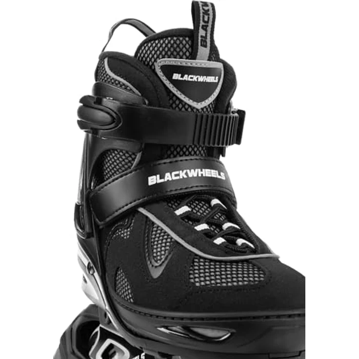 Blackwheels Flex Pro Inline Skates, atmungsaktiv für Jugendliche und Erwachsene, 80 mm Räder, Einlegesohle 35-38, Schwarz – Bild 5