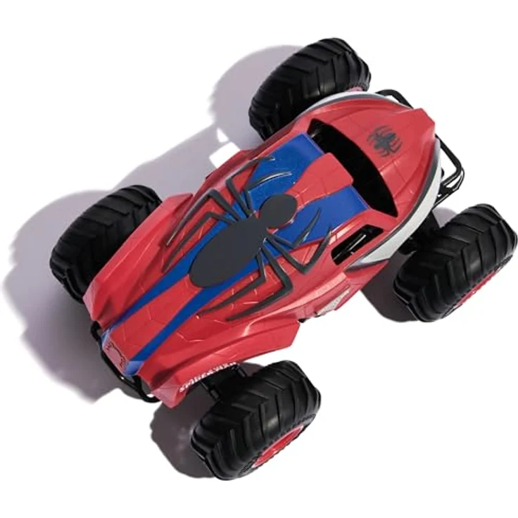 Monster Jam Marvel Spider-Man RC Truck, ferngesteuertes Fahrzeug im roten Spider-Man-Design, Maßstab 1:24, für drinnen und draußen, ab 3 Jahren – Bild 3
