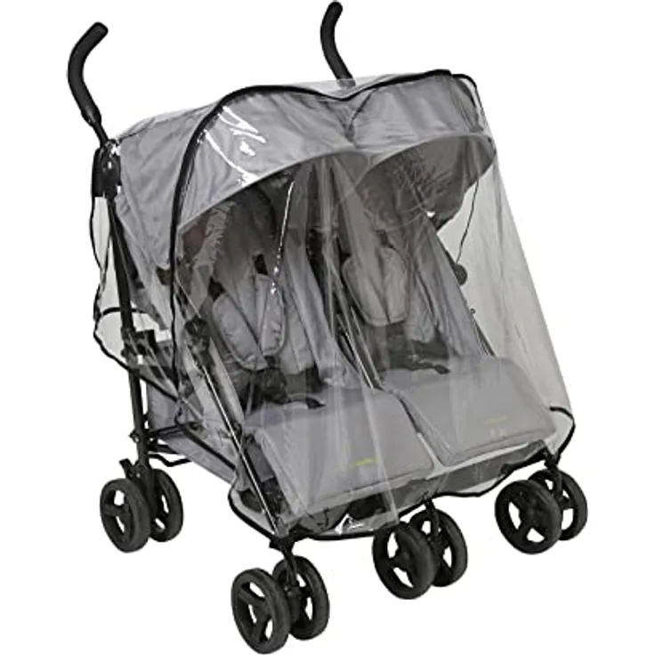 VERTBAUDET Universal-Regenschutz für Kinderwagen, doppelseitig gerippt, transparent