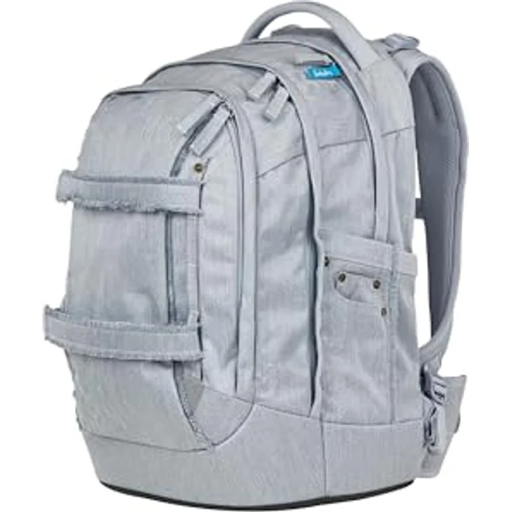 Satch Schulranzen-Set PACK Washed Blue, 3-teiliges ergonomisches Schulrucksack-Set mit Your-Size-System, anpassbar auf Körpergröße 1,40 - 1,80 m, 30 l Volumen – Bild 3