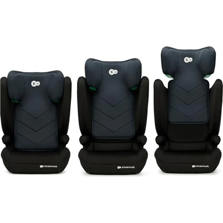 KinderKraft I-Spark, Kindersitz i-Size mit 2in1 Sitzerhöhung, für Kinder 100-150 cm, 10-stufige Höhenverstellung, H-Guard und SPS Sicherheitssystem – Bild 4