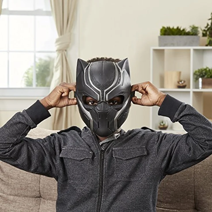 Marvel Avengers Black Panther Rollenspielmaske, Kostümzubehör für Kinder ab 5 Jahren mit einstellbarem Band und Entertainment-inspiriertem Design – Bild 5