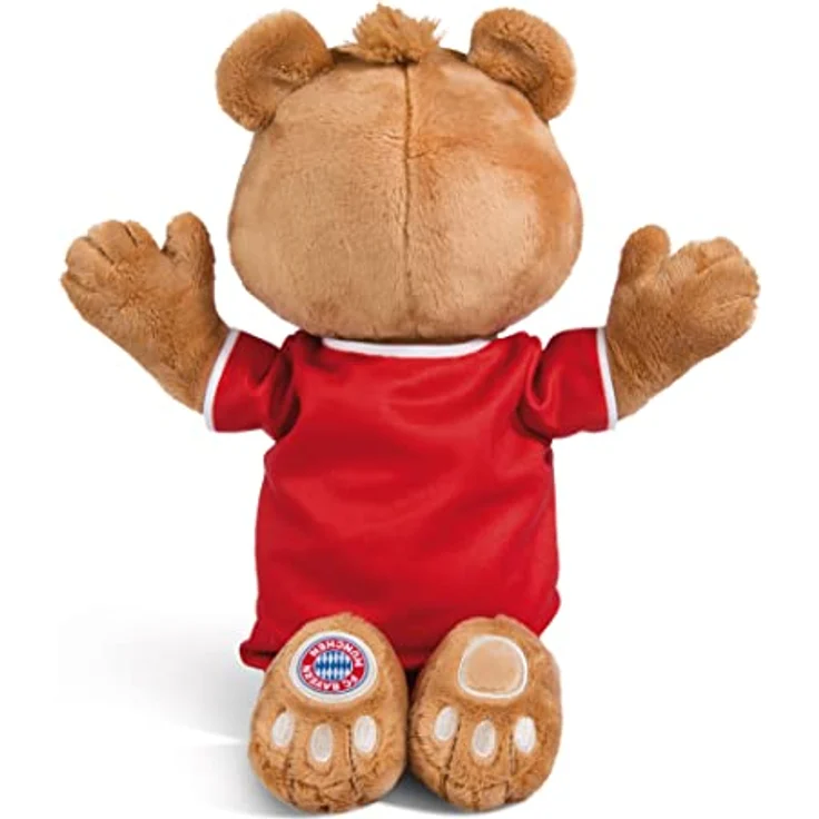 NICI Kuscheltier FC BAYERN MÜNCHEN Bär Berni 35 cm – Stofftier aus weichem Plüsch, Fußball Fanartikel zum Kuscheln und Spielen, für Kinder & Erwachsene, 49074, tolle Geschenkidee, braun – Bild 4
