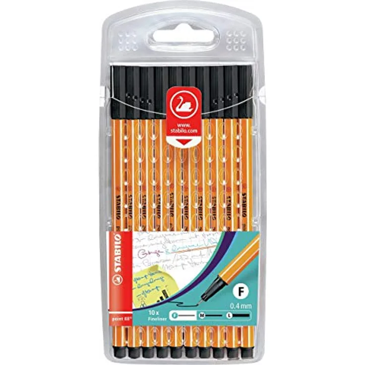 Fineliner - STABILO point 88 - 10er Pack - schwarz