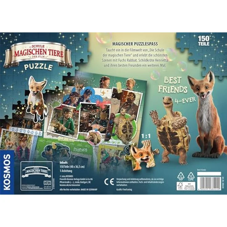 Kosmos 684440 Die Schule der magische Tiere Puzzle zum Film, 150 Teile, Beste Freunde, ab 7 Jahre, für Mädchen und Jungen – Bild 2