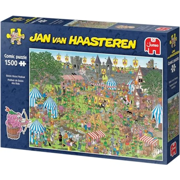 Jumbo Jan Van Haasteren Robin Hood Festival Puzzle, 1500 Teile aus 100% recyceltem Karton, humorvolles Design – Bild 1