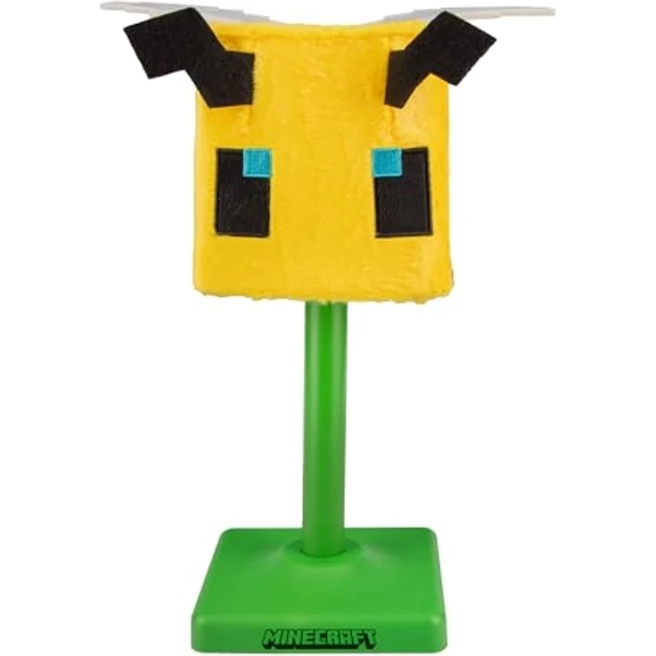 The Other Minecraft – Biene – Flauschige Dekolampe „Softglo“ mit USB-Ladefunktion, 30 cm hoch, sanfte LED-Beleuchtung – Bild 2