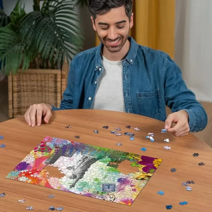 Ravensburger Puzzle 12000368 - Postkarte aus New York - 500 Teile Puzzle für Erwachsene und Kinder ab 12 Jahren, Stadt-Puzzle New York - Qualitäts-Puzzle mit handgefertigten Stanzmessern und reflexfreiem Puzzlebild – Bild 4