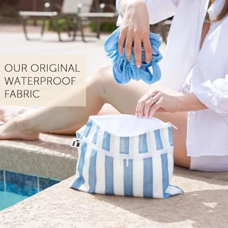 Bumkins Roamio wasserdichte Clutch, praktische Nasstasche für Stoffwindeln & Reiseorganisation, BPA-frei, Schwarz – Bild 5