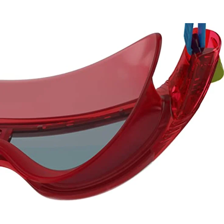 Speedo Unisex Kinder Junior Biofuse Rift Schwimmbrille, Lava Rot/Japan Blau/Smoke, Einheitsgröße – Bild 4
