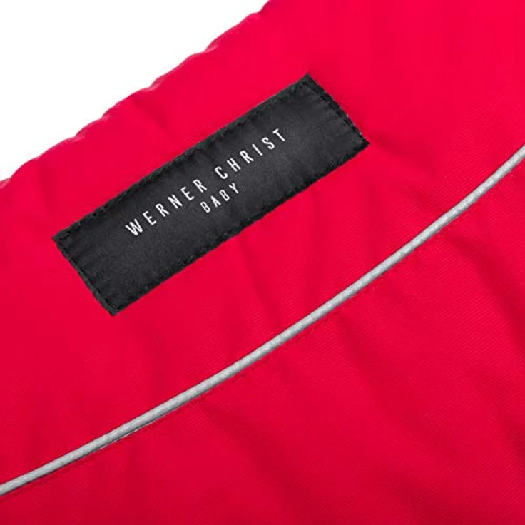 Kinderwagen-Muff aus Lammfell von WERNER CHRIST BABY - MOFFY ist der ideale Handwärmer für Buggys aus medizinischem Fell, einfache Handhabung, Handmuff in Chili Red (rot) – Bild 5