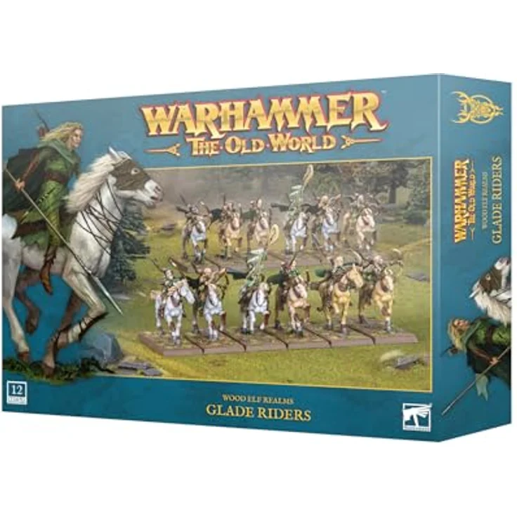 Games Workshop Warhammer ToW - Royaumes Elfes Sylvains: Cavaliers Sylvains, Mehrteiliges Kunststoffset mit 12 anpassbaren Elfen-Kavalleristen für Wargames, unbemalt – Bild 2