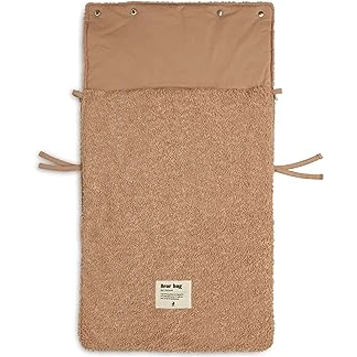 Jollein Basic Knit Fußsack Nougat Braun – Bild 4