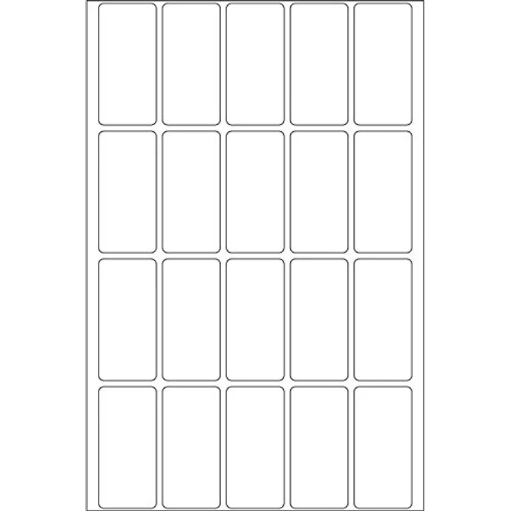 HERMA 10609 Etiketten ablösbar weiß, 32 Blatt, 19 x 40 mm, 20 pro Bogen, 640 Aufkleber, selbstklebend, Vielzweck Klebeetiketten zum Beschriften, Universal Haftetiketten aus Papier, blanko – Bild 3