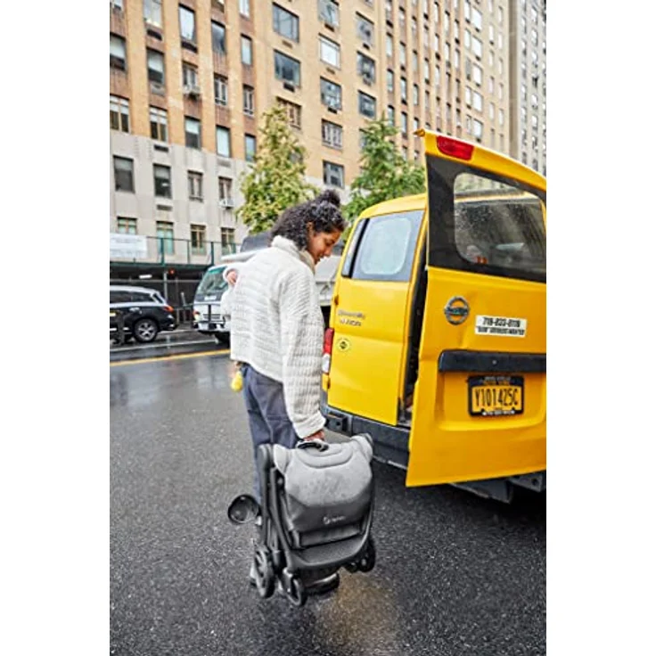 Ergobaby Metro+ Deluxe Kinderwagen Buggy mit Liegefunktion, Kinder-Buggy ab Geburt bis 22kg, Zusammenklappbar und Autositz Kompatibel, höhenverstellbarer Lenker, Empire State Green – Bild 4