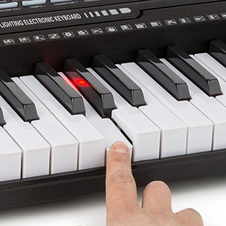 Schubert Etude Keyboard - Klavier, E-piano, Lern-Keyboard, Aufnahme-Funktion, Playback-Funktion, Lernmodi, AUX, Stereo-Lautsprecher, Netz- oder Batteriebetrieb, 255 Rhythmen, schwarz – Bild 2