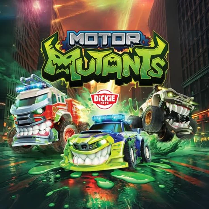 Dickie Toys Motor Mutants Überraschungsei, Überraschungsauto zum Zusammenbauen für Kinder ab 3 Jahren, inkl. 20 g Schleim, mehrfarbig, 1 von 10 Mutanten-Autos möglich, Oster-Überraschung – Bild 5