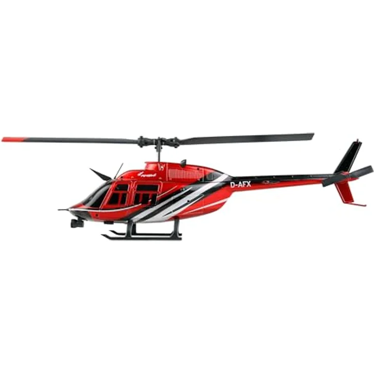 Amewi Bell 206 Jet Ranger 6-Kanal 6G RTF Ferngesteuerter RC-Helikopter, LED-Scheinwerfer, aut. Start/Lande-Funktion, USB-C-Ladebuchse – Bild 4