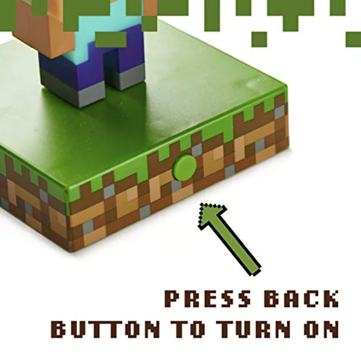 Paladone Minecraft Steve Icon Light, 11 cm 3D-Nachtlicht aus Kunststoff, umweltfreundlich, offiziell lizenziert – Bild 3