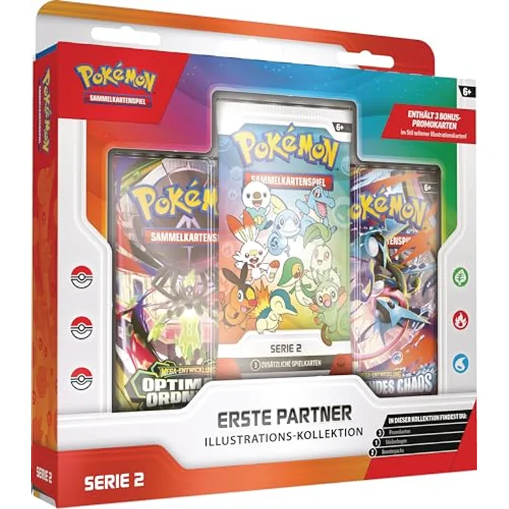 AMIGO POKÉMON 13978 Erste Partner Kollektion Serie 2, Sammelkarten-Set für Sammler und Fans