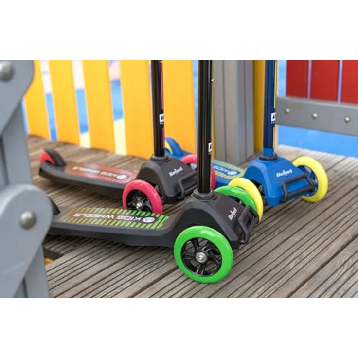 Rebel Kids Wheels Yellow (1LL) dreirädriger Tretroller mit 3-stufiger Lenkradhöhenverstellung – Bild 6