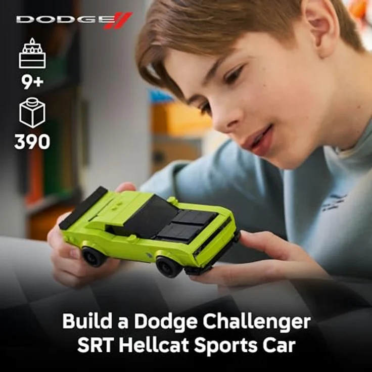 LEGO Speed Champions 77237, Dodge Challenger SRT Hellcat, 390-teiliges Modell für Kinder ab 9 Jahren, 17cm x 7cm x 4cm – Bild 5