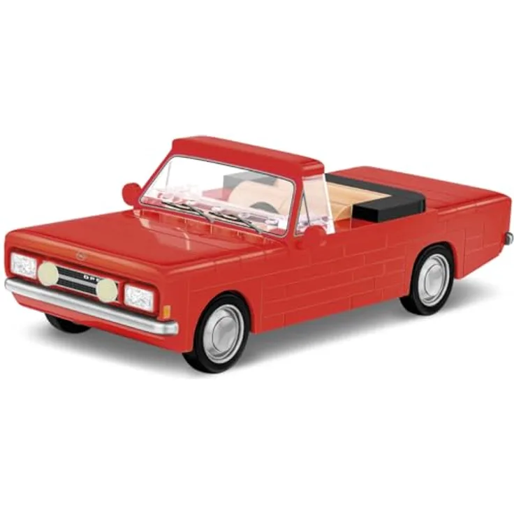 COBI OPEL Record C 1700L Cabriolet, Modellfahrzeug aus Bausteinen, Einheitsgröße, made in EU