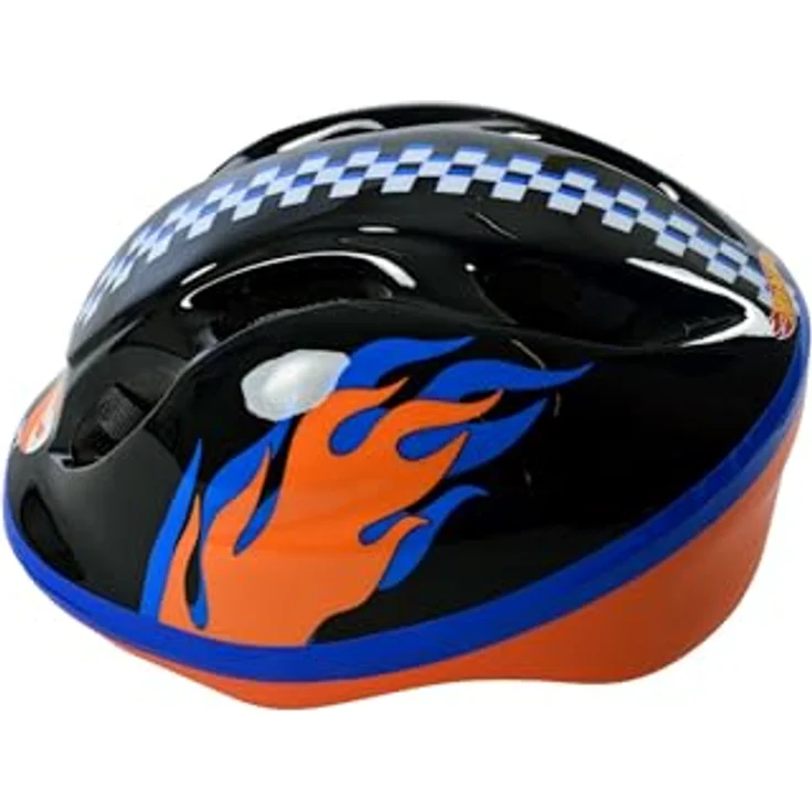 Volare Hot Wheels Fahrradhelm Kinder 3 Jahre Gr. 52-56 | Leicht 220g | TÜV/GS & CE EN 1078 Zertifizierung | Verstellbare Passform | Ultraleicht & Höchster Tragekomfort | Kinderleichte Bedienung | Vielseitig einsetzbar, Blau – Bild 5