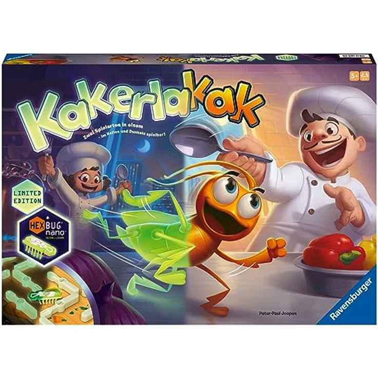 Ravensburger 20970 - Kakerlakak Glow in the dark - Aktionsspiel mit elektronischer Kakerlake für Groß und Klein, Familienspiel für 2-4 Spieler, geeignet ab 5 Jahren – Bild 2