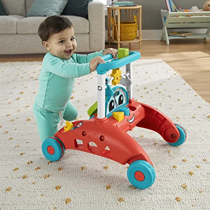Mattel Evolutionärer Aktivitätswalker, Lauflernhilfe mit 360 Spielen und 100 Melodien, geeignet für Sitzen, Stehen und Gehen – Bild 2