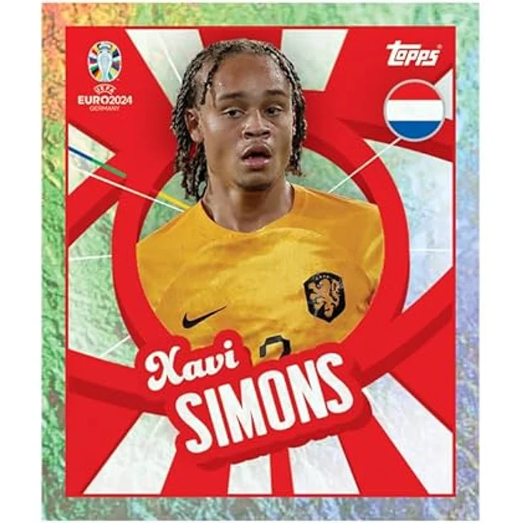 Topps Official EURO 2024 Sticker Collection, Komplettbox mit 100 Päckchen (600 Sticker), farbenfrohes Design und doppelte Sticker Display Box – Bild 3