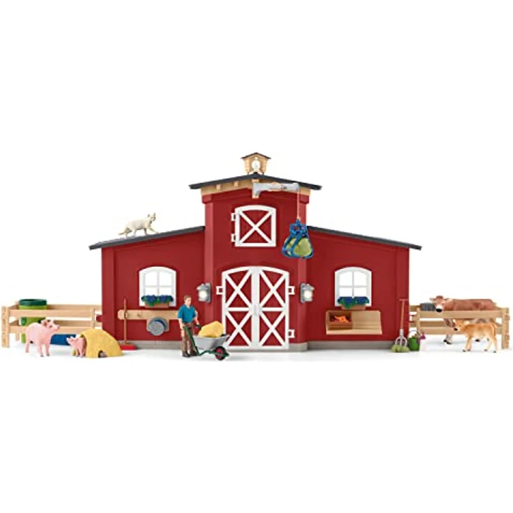 schleich 42606 Große Farm mit Tieren und Zubehör, ab 3 Jahren, FARM WORLD - Spielset, 64 Teile – Bild 5
