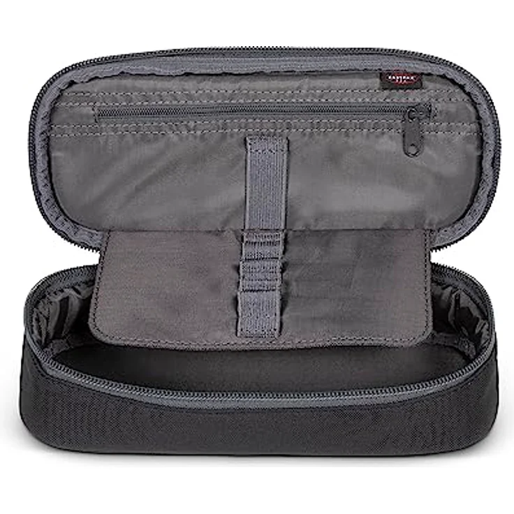 Eastpak Oval Single Federmäppchen, 100% veganes Polyester, Hauptfach mit Stiftschlaufen, schwarz – Bild 4
