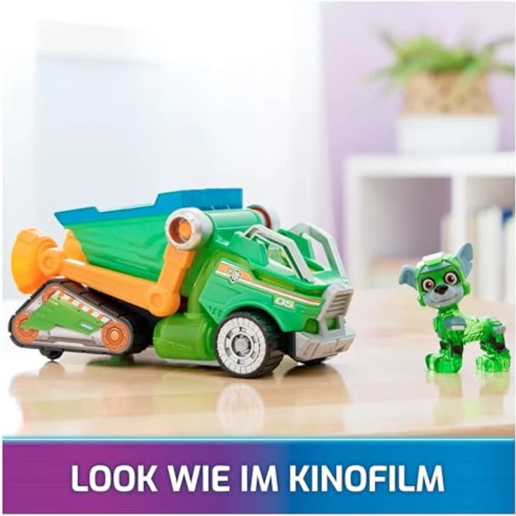 Spin Master PAW Patrol: Der Mighty Kinofilm Rocky Superhelden-Basis-Fahrzeug mit Mülltransporter, Licht- und Geräuscheffekten, Spielzeug für Kinder ab 3 Jahren – Bild 2