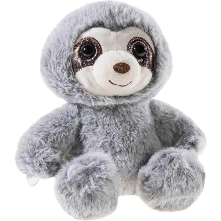 Heunec® Kuscheltier Faultier grau-meliert, 16 cm, aus recyceltem Material, plüschig und gemütlich – Bild 2