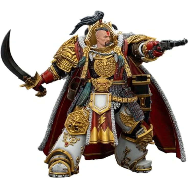 JOYTOY Warhammer The Horus Heresy Actionfigur White Scars Jaghatai Khan Primarch of the Vth Legion, 19 cm, beweglich, premium Sci-Fi Design, hochwertiges PVC und ABS – Bild 4
