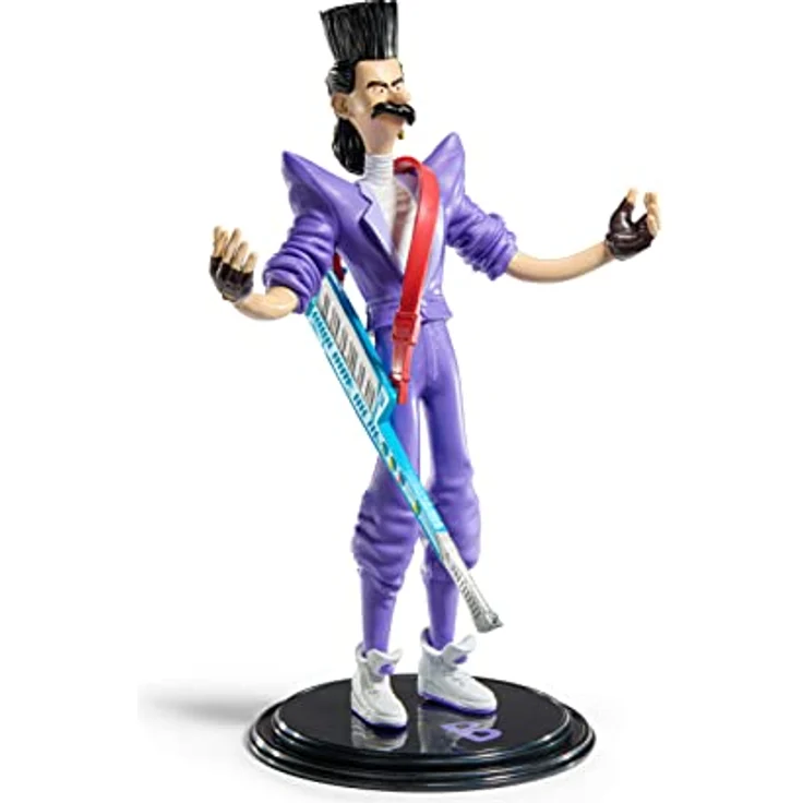 BendyFigs The Noble Collection Minions Balthazar, 19cm Bendable Posable Sammelfigur mit Stand und Mini Sonic Keytar, lizenziertes Merchandise – Bild 2