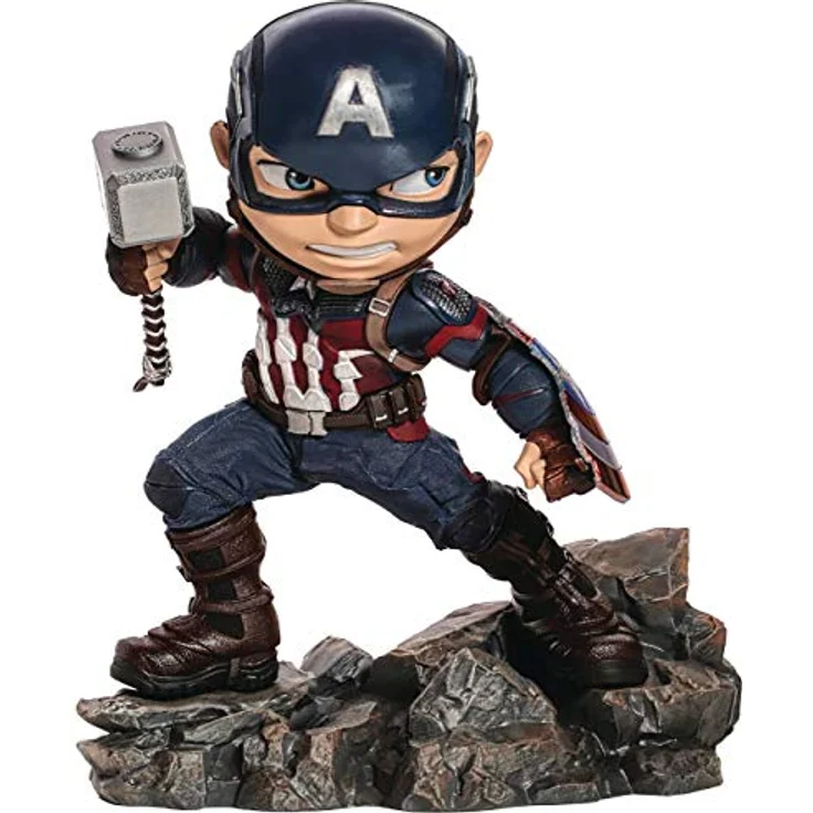 Iron Studios Avengers Endgame Mini Co. PVC Figure Captain America 20 cm - Sammelfigur, detailgetreue Nachbildung – Bild 4