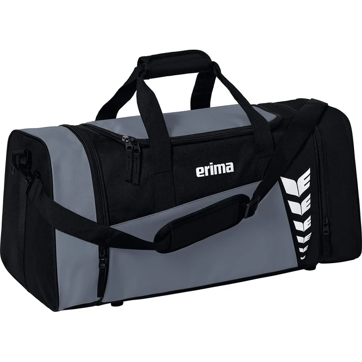 Erima SIX WINGS Sporttasche, Kindersporttasche mit großem Stauraum und Nassfach, schwarz – Bild 1