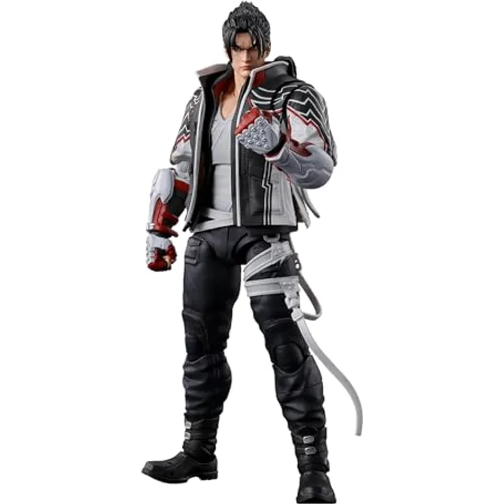 TAMASHII NATIONS S.H. Figuarts Jin Kazama Figurine, 15 cm aus Tekken 8, mit 2 optionalen Köpfen und 3 Paar Händen