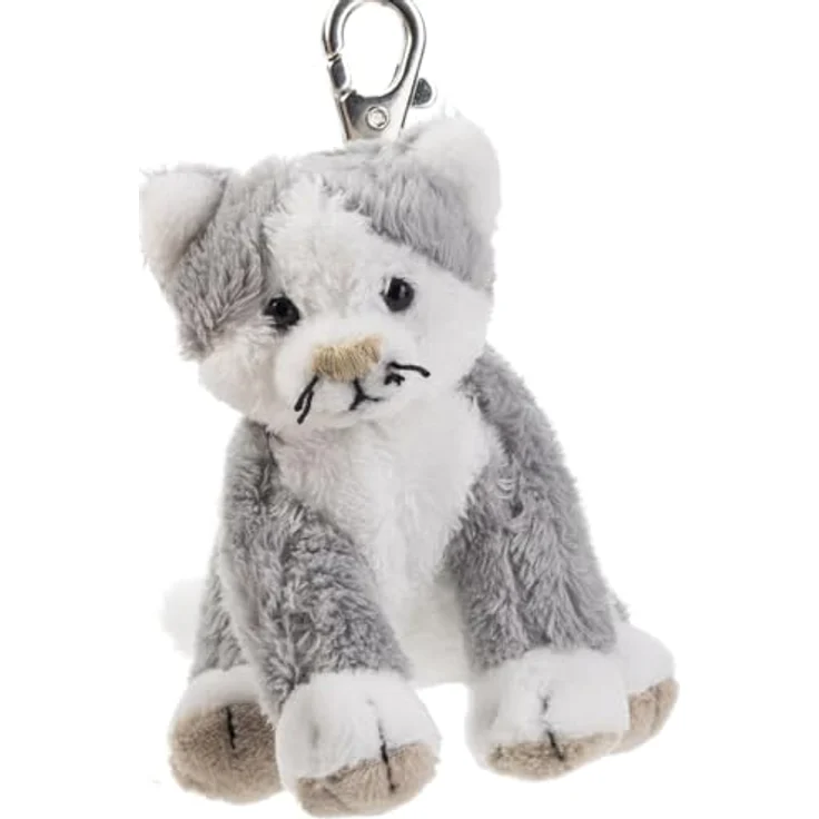 Schaffer Knuddel mich! 0227 Plüsch Schlüsselanhänger Katze Cleo - Waschbar, 10 cm, Faire Produktion, Geprüfte Qualität – Bild 1