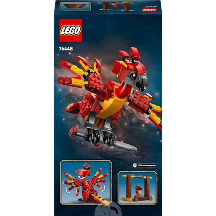 LEGO Harry Potter 76448, Fawkes - Dumbledores Phönix, 299 Teile, bewegliche Figur, Zubehör und Mini-Figur von Baby Fawkes, ab 8 Jahre – Bild 8