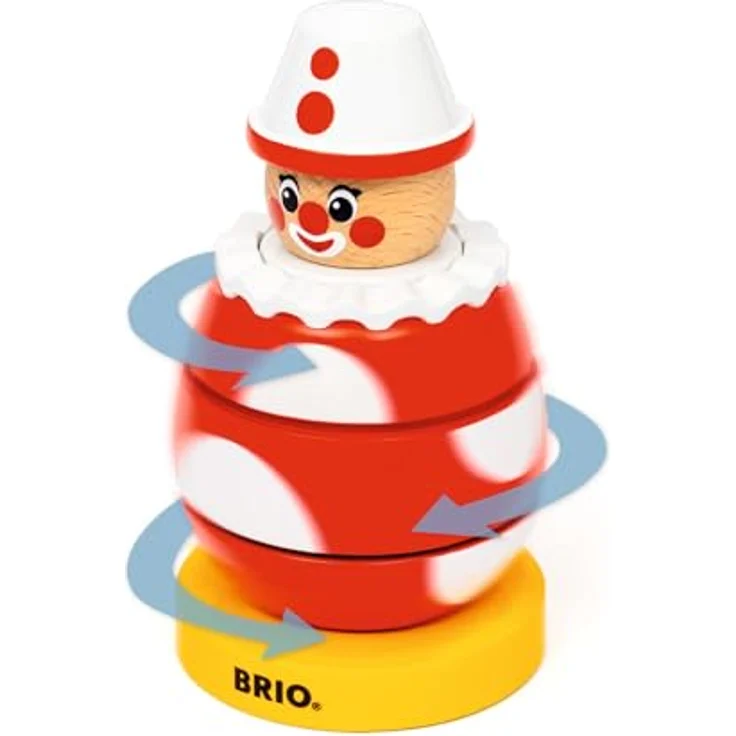 BRIO® Greifling Drück- & Dreh-Clown, FSC®-geschütztes Holzspielzeug zur Förderung der Feinmotorik – Bild 7