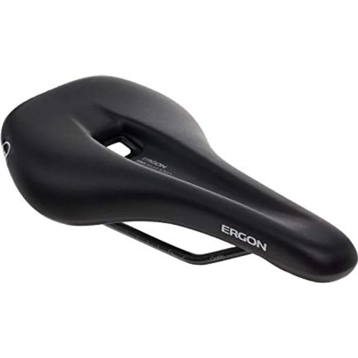Ergon SM Sportsattel Herren M/L schwarz, Mountainbikesattel mit Nylon Composite Sitzschale und Orthopedic Comfort Foam Polsterung
