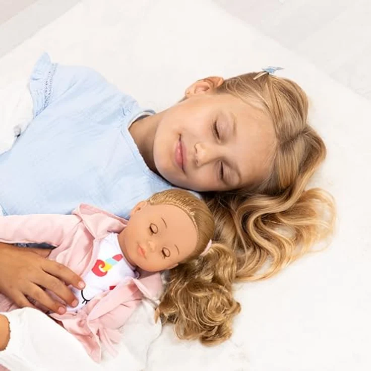 Bayer Stehpuppe Charlene Interactive, 46 cm, rosa, mit 100 Funktionen, Schlafaugen und Zubehör – Bild 3