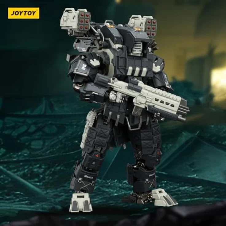 JOYTOY Dark Source Actionfigur APOC Series ThorFire Strike Mech, 17 cm, hochdetailliert und beweglich, mit austauschbaren Händen und Waffenzubehör – Bild 2