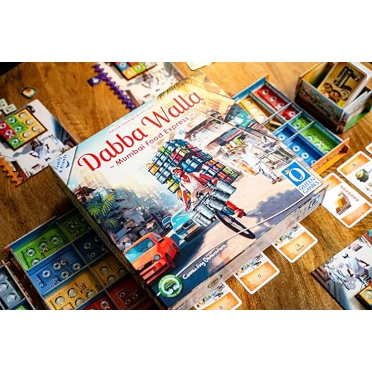 Queen Games Dabba Walla EN Version, Brettspiel für 2–4 Spieler ab 8 Jahren – Bild 2