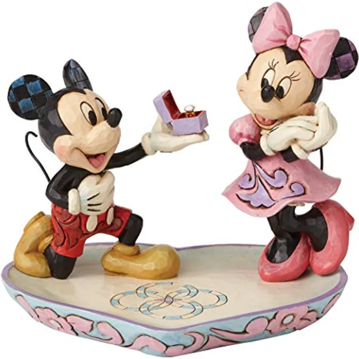 A Magical Moment Mickey & Minnie Mouse Maus Jim Shore Disney Herz Ring 4055436