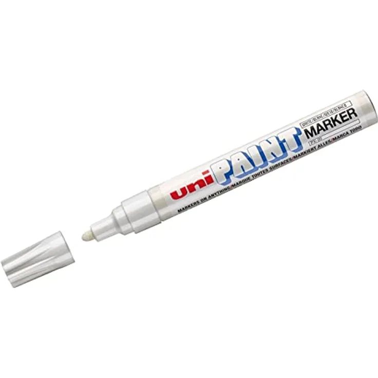 Mitsubishi Mitsubishi uni-ball 182001 - Lackmarker Uni Paint PX-20, Rundspitze, 2 - 3 mm, dick, weiß, 1 Stück