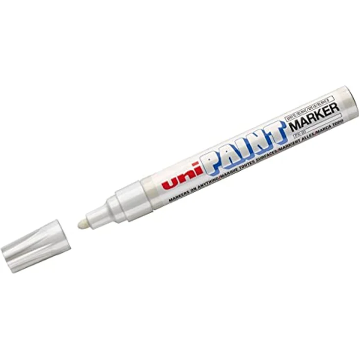Mitsubishi Mitsubishi uni-ball 182001 - Lackmarker Uni Paint PX-20, Rundspitze, 2 - 3 mm, dick, weiß, 1 Stück – Bild 1